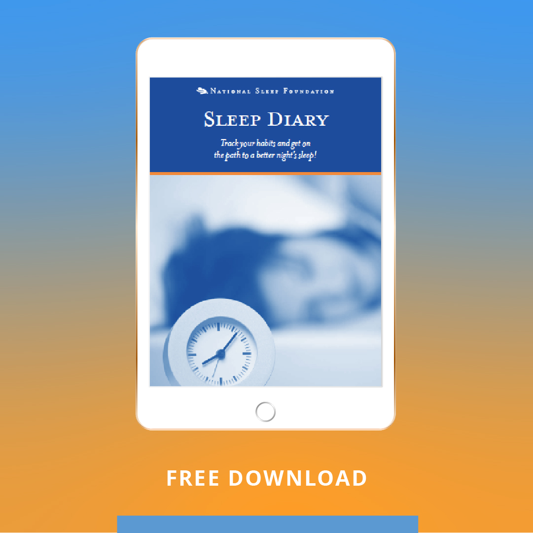 Nsf Sleep Diary National Sleep Foundation 